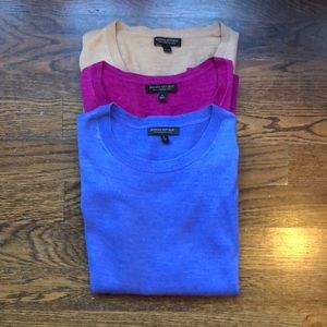 Three (3) Banana Republic 100% Marino Wool Sweater
